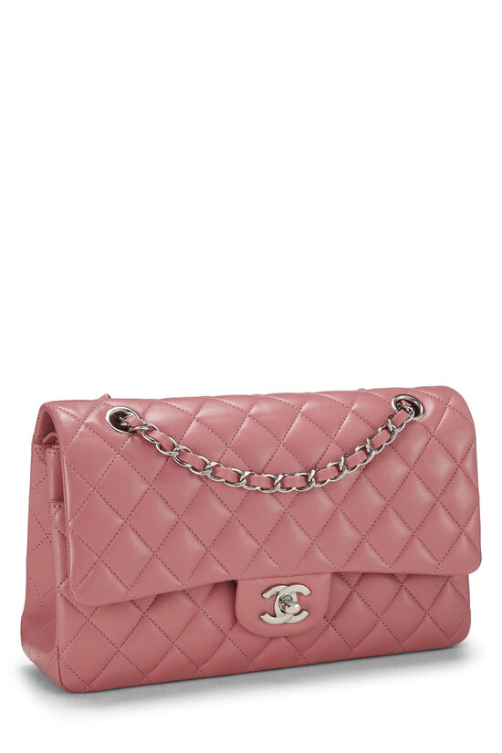 Pink Quilted Lambskin Classic Double Flap Medium, , large image number 1