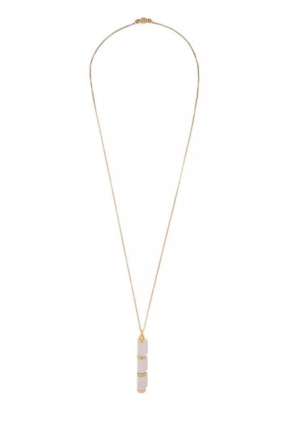 Pink Rose Gold Charniere Necklace Large