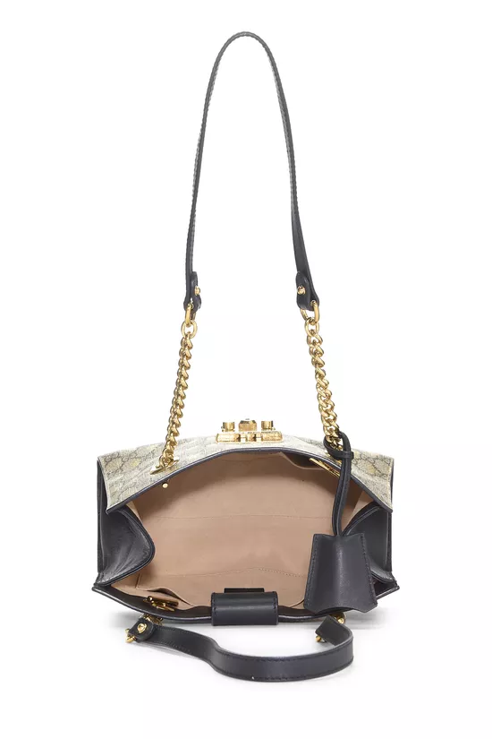 Black GG Supreme Bee Padlock Tote Small, , large image number 5