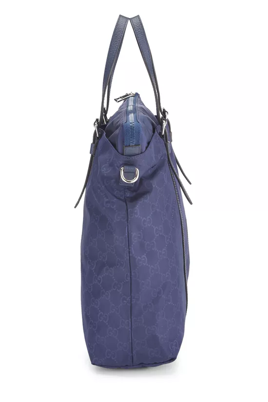 Blue GG Nylon Tote, , large image number 2