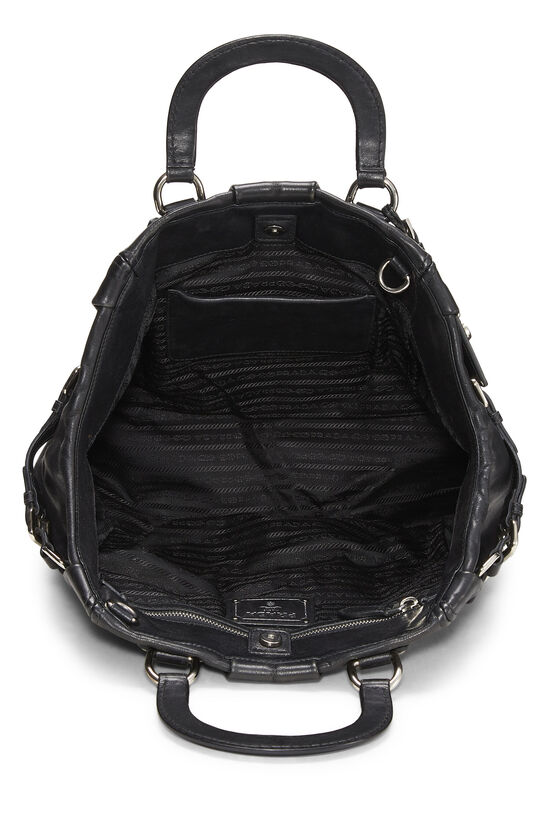 Black Calfskin Convertible Handbag, , large image number 6