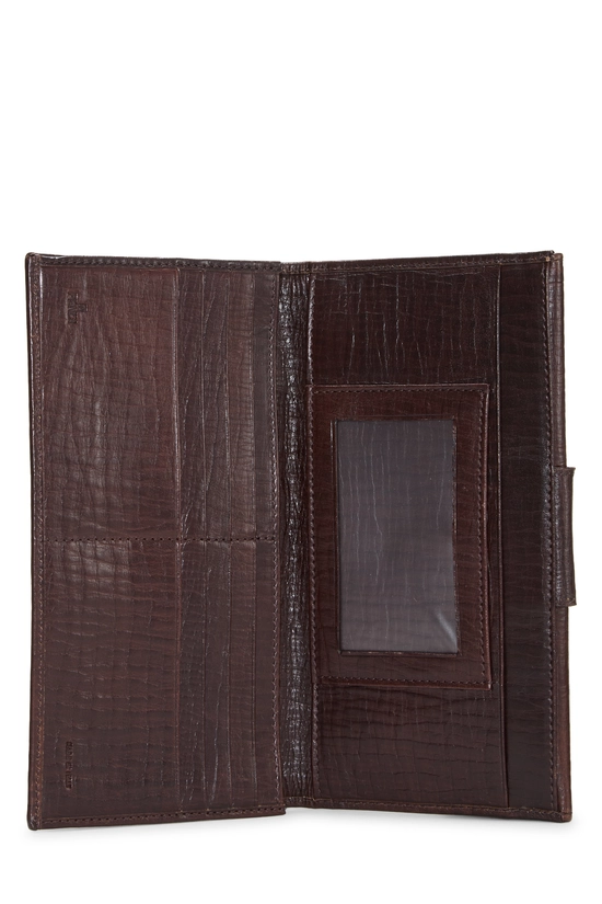Brown Zucchino Canvas Long Wallet, , large image number 3