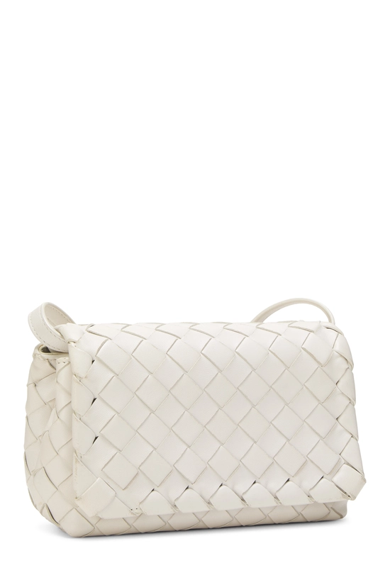 White Intrecciato Leather New Olympia Shoulder Bag Mini, , large image number 1