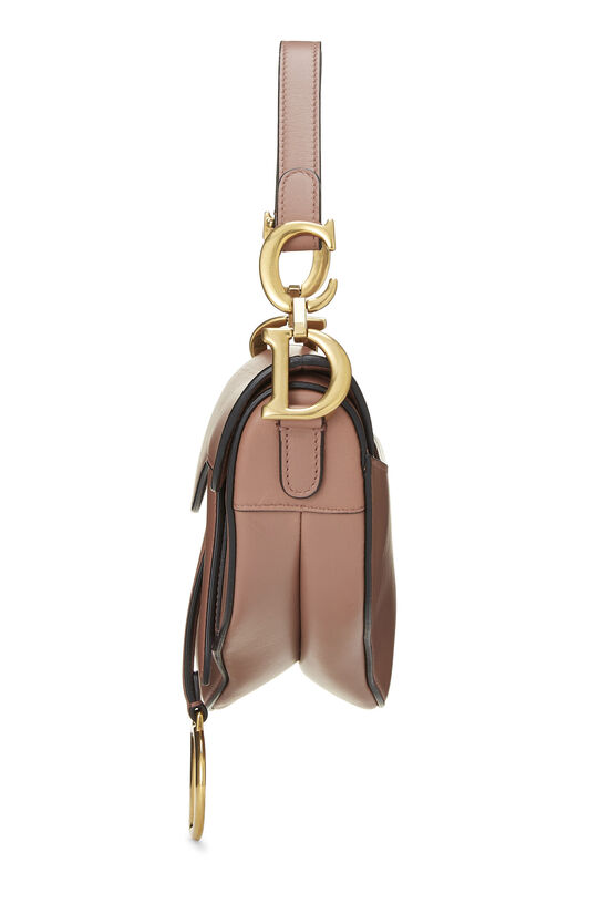 Pink Calfskin Saddle Bag Mini, , large image number 2