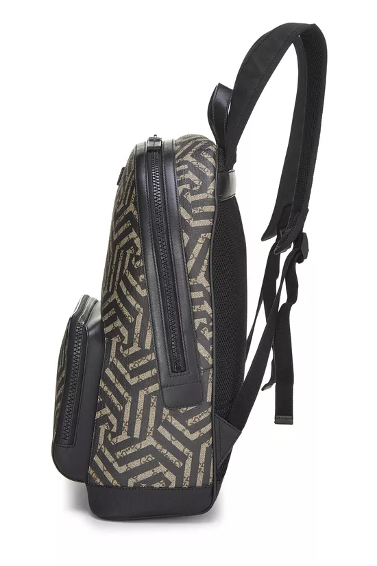 Black GG Supreme Caleido Backpack, , large image number 2