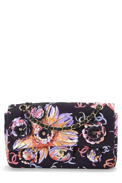 Multicolor Canvas Half Flap Medium