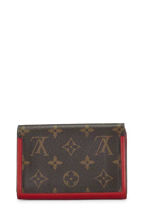 Red Monogram Canvas Flore Compact, , large image number 3