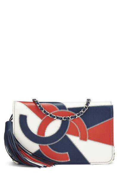 Multicolor Lambskin CC Tassel Wallet on Chain (WOC)