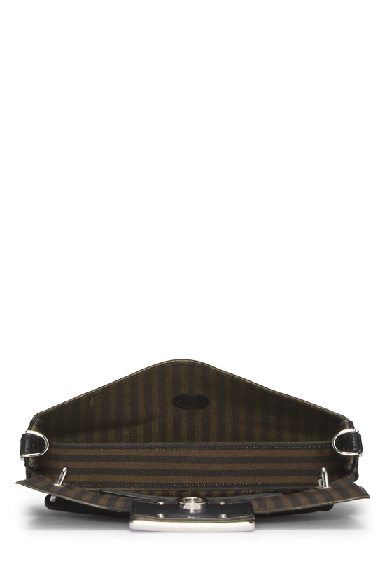 Black Satin Baguette Phone Pouch, , large image number 5