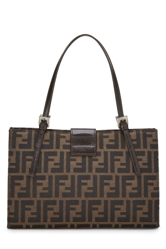 Brown Zucca Canvas Handbag, , large image number 3