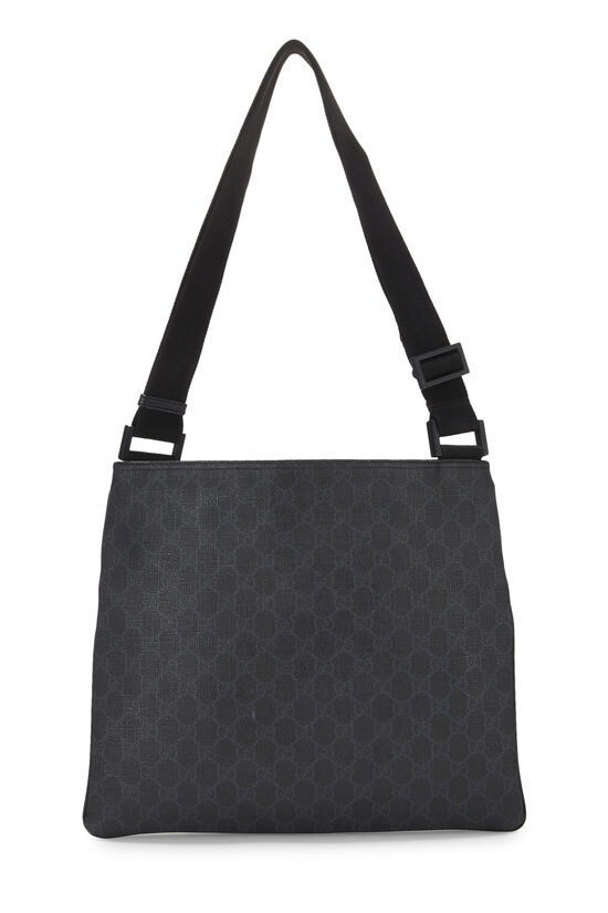 Black Coated Canvas Pocket Messenger, , large image number 3