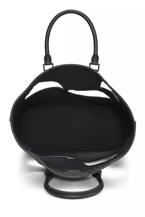 COMME DES GAR&Ccedil;ONS x Louis Vuitton Black Monogram Empreinte Bag with Holes, , large image number 5