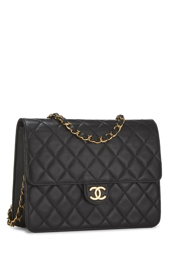 Black Quilted Lambskin Ex Flap Small, , large image number 1