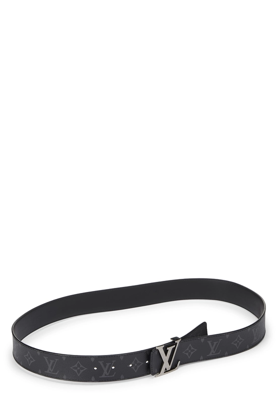 Black Monogram Eclipse Ceinture Initiales 100, , large image number 1