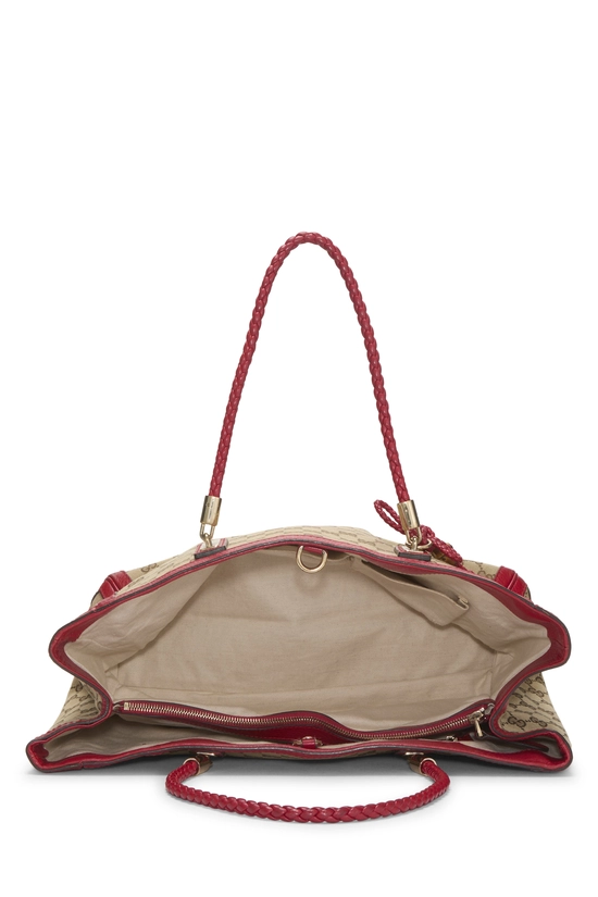 Red Original GG Canvas Bella Tote, , large image number 5