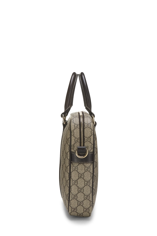Brown GG Supreme Canvas Briefcase, , large image number 2