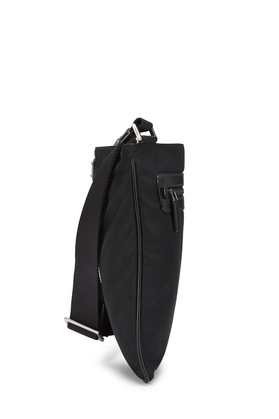 Black Nylon Messenger Bag Small, , large image number 2