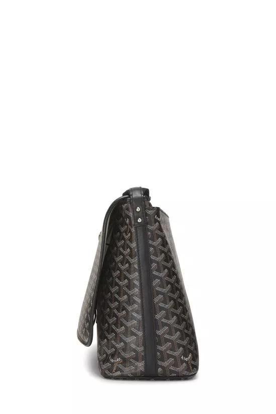 Black Goyardine Canvas Capetien MM, , large image number 2