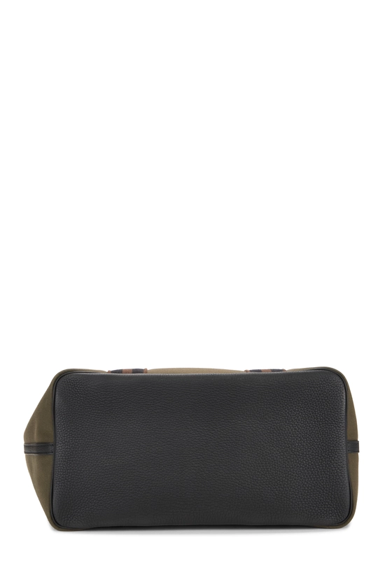 Green Canvas Pursangle Tote, , large image number 4