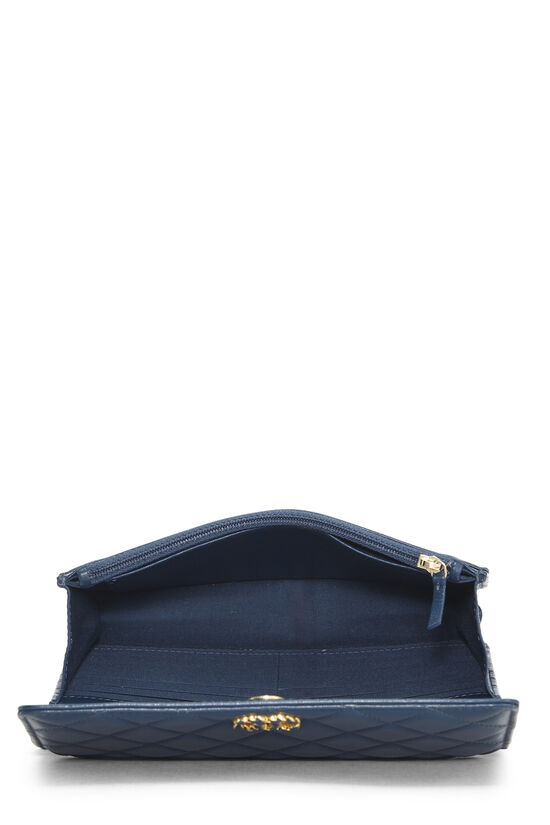 Blue Quilted Lambskin Infinity Wallet on Chain (WOC), , large image number 5