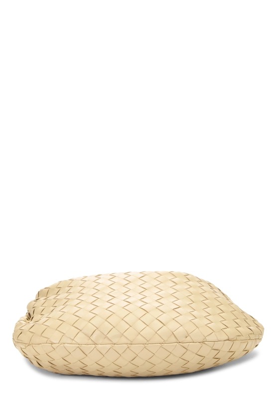 Beige Intrecciato Leather Teen Jodie, , large image number 4