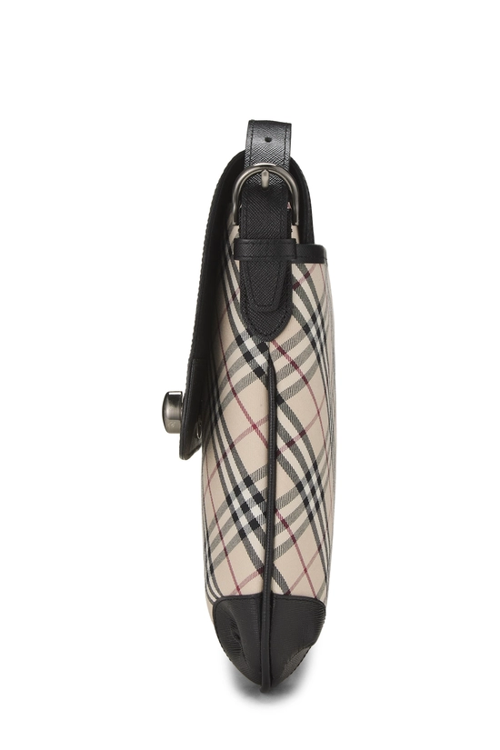 Black Jacquard Check Flap Crossbody Small, , large image number 2