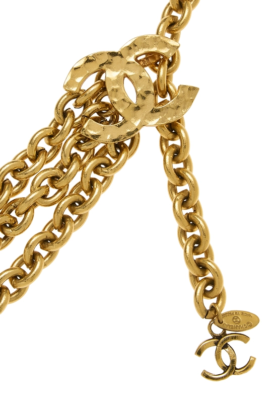 Gold 'CC' Chain Belt 3, , large image number 1