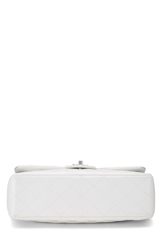 White Quilted Caviar Half Flap Jumbo, , large image number 4