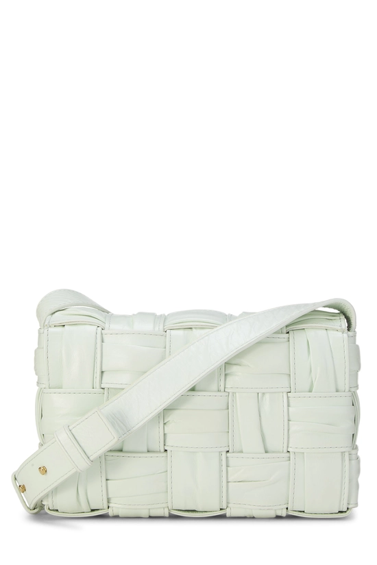 Green Maxi Intrecciato Plisse Cassette Small, , large image number 3
