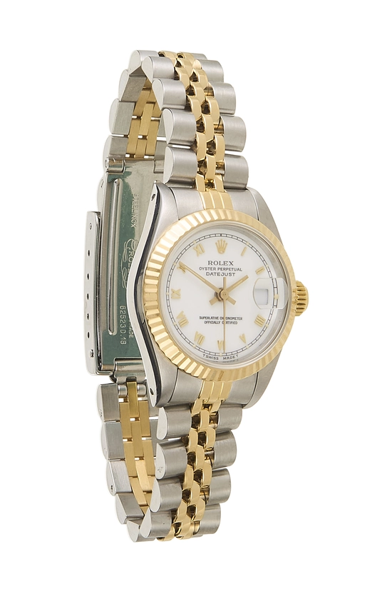 White Two-Tone Roman Datejust 69173 26mm, , large image number 0
