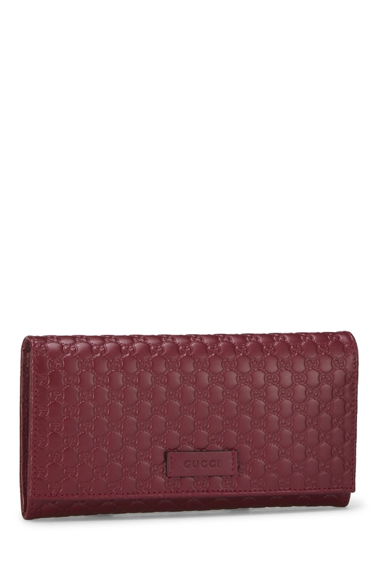 Red Microguccissima Continental Wallet, , large image number 1