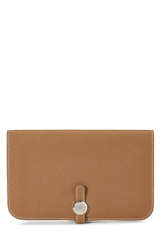 Gold Togo Dogon Duo Wallet, , large image number 0