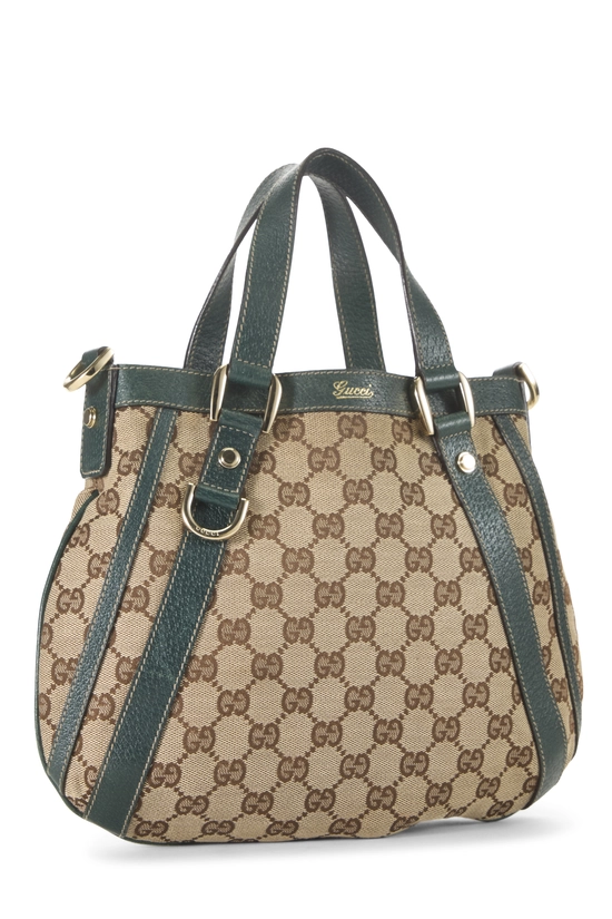 Green Original GG Canvas D-Ring Abbey Hobo Small, , large image number 1