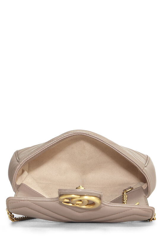 Beige Leather GG Marmont Crossbody Super Mini, , large image number 5