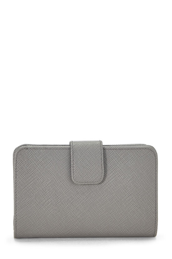 Grey Saffiano Compact Wallet, , large image number 2