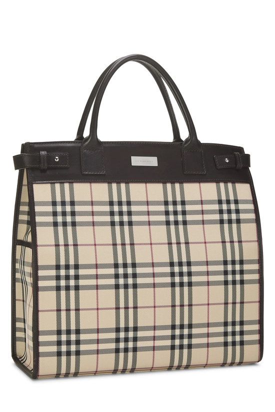 Brown Nylon Convertible Tote Medium, , large image number 1