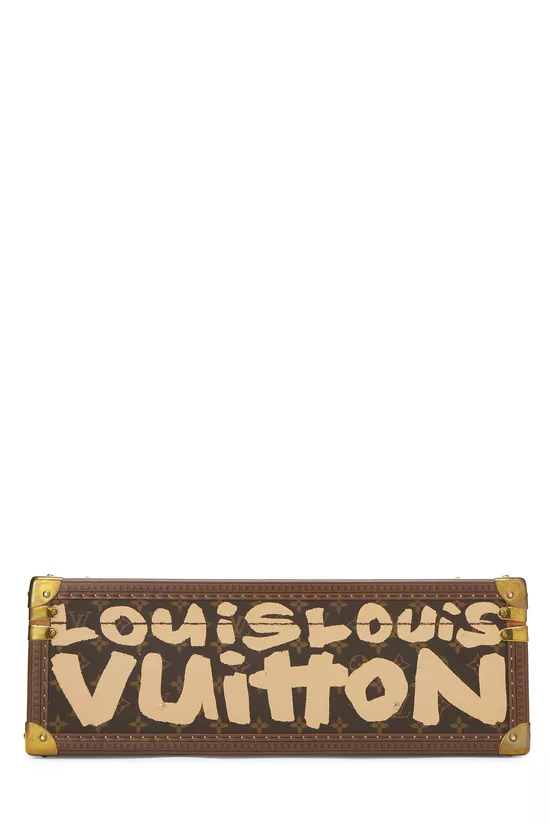 Stephen Sprouse x Louis Vuitton Beige Monogram Graffiti Canvas Trunk, , large image number 4