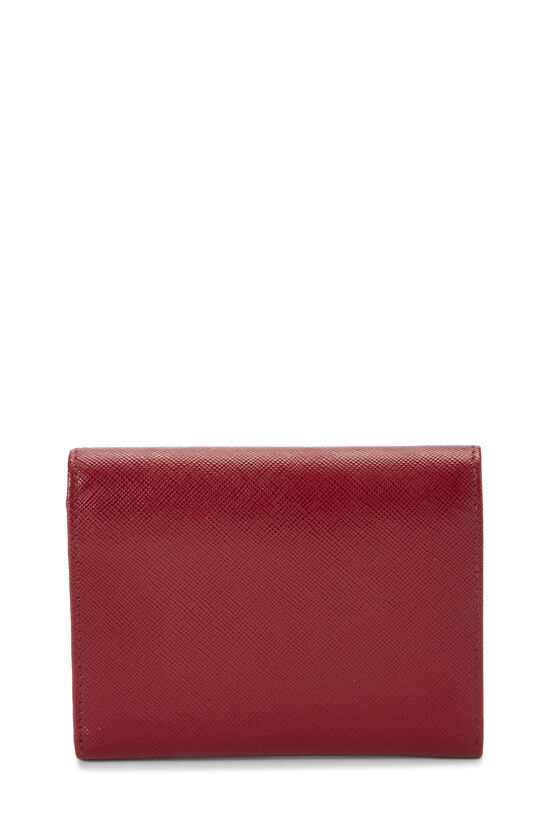 Red Saffiano Bow Compact Wallet, , large image number 2