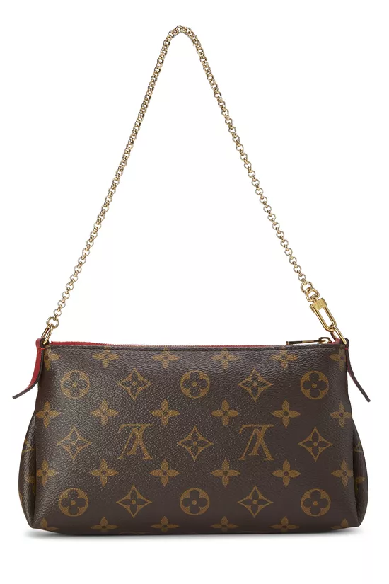 Red Monogram Canvas Pallas Clutch, , large image number 3