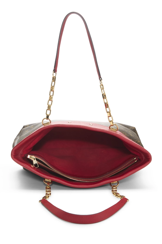 Red Monogram Canvas Pallas Shopper, , large image number 5