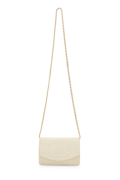 Beige Caviar Timeless Wallet on Chain (WOC), , large