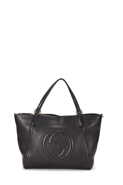 Gucci Black Grained Leather Soho Top Handle Bag — photo 1