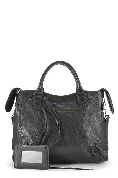 Grey Agneau Classic Velo Bag