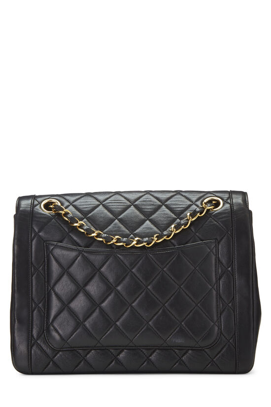 Black Quilted Lambskin Paris Limited Double Flap Small, , large image number 3