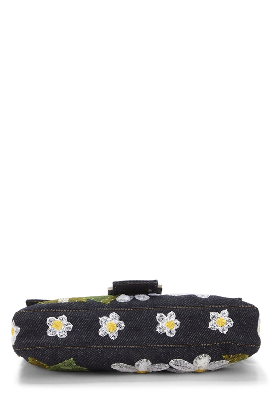 Navy Floral Embroidered Baguette, , large image number 4