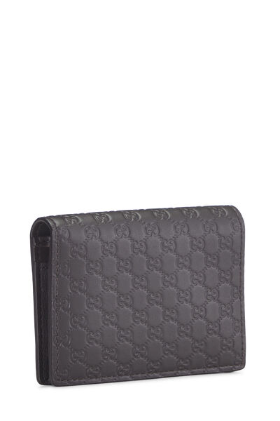 Brown Microguccissima Leather Compact Wallet, , large