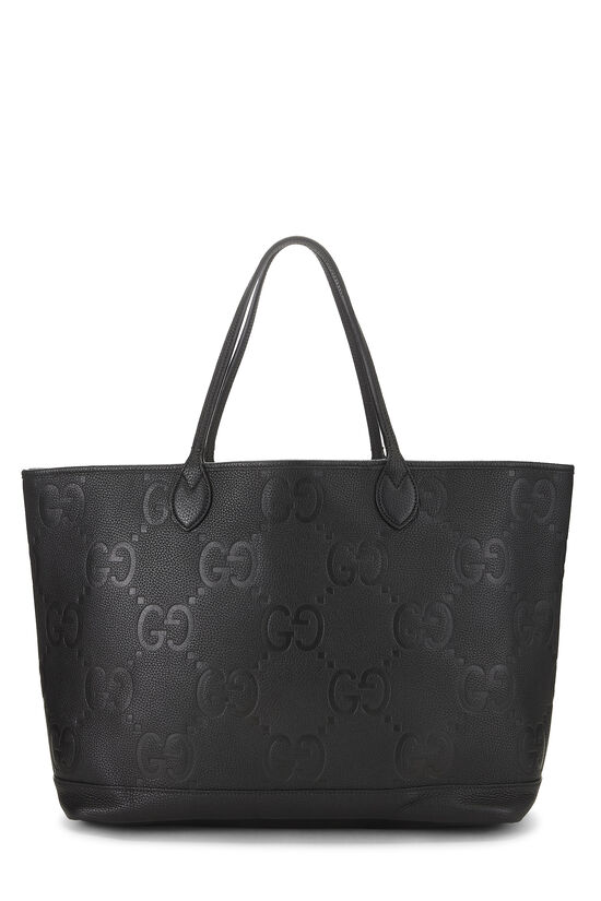 Black Leather Guccissima Tote, , large image number 0