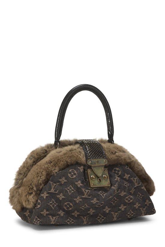 Brown Monogram Denim Demi Lune, , large image number 1
