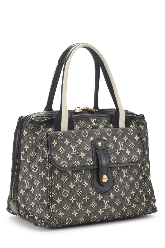 Navy Monogram Mini Lin Sac Mary Kate, , large image number 1