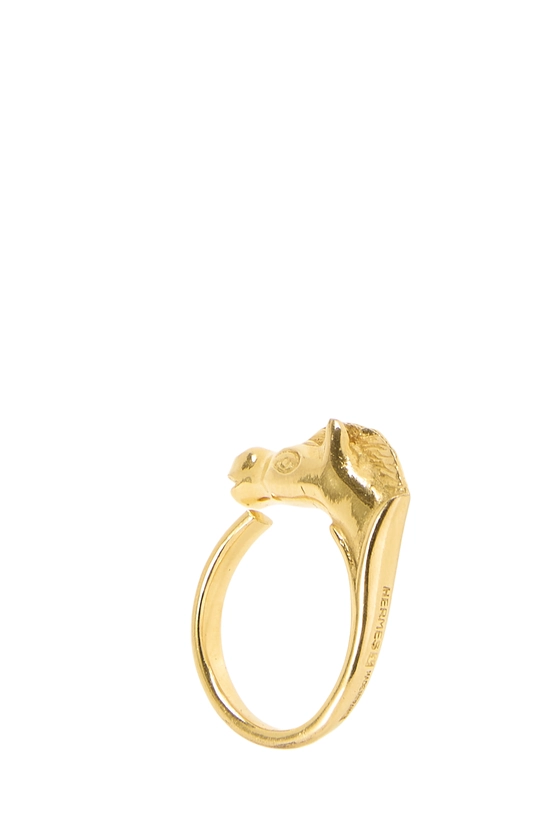 Gold Horse Head Ring, , large image number 2